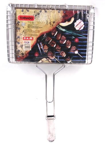 شبك شوي احترافي من الفولاذ المقاوم للصدأ استل استي...