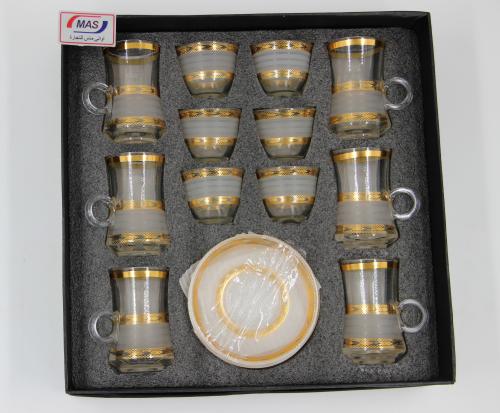 طقم فناجين قهوة ذهبي