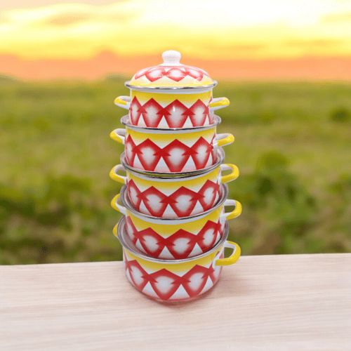 طقم قدور غضار -اواني ماس