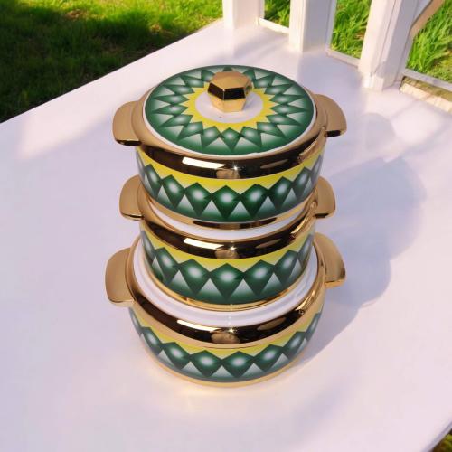 طقم حافظات طعام غضار الاخضر