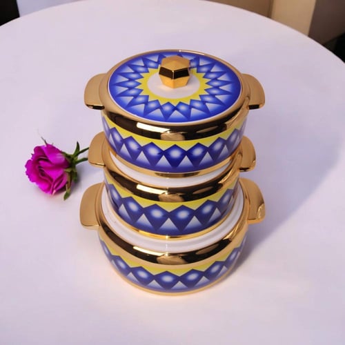 طقم حافظات طعام غضار الازرق