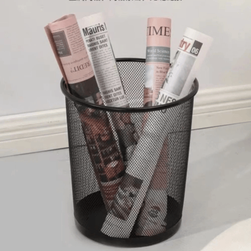 حاوية نفايات دائري متعدد المقاسات اسود