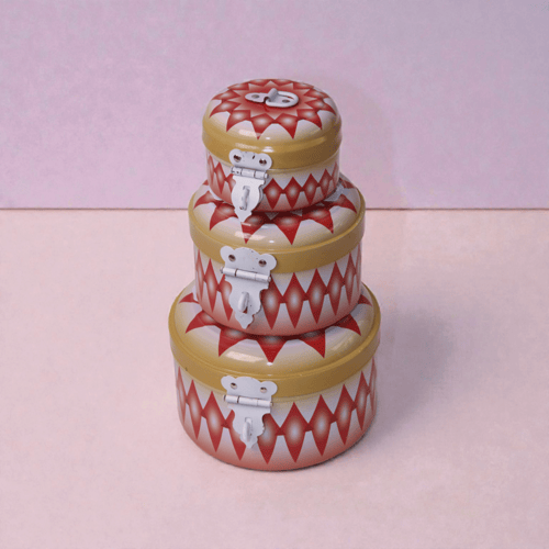 طقم مطابق غضار احمر تراثي