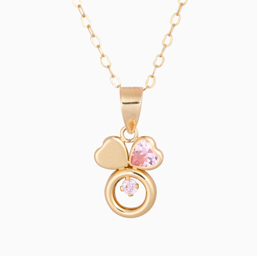 سلسال ميني ماوس بالكريستال الوردي