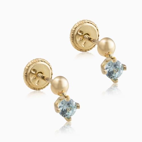 اقراط لحديثي الولادة لمواليد شهر مارس