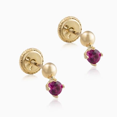 اقراط لحديثي الولادة لمواليد شهر جولاي