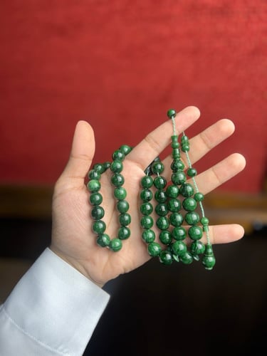 مسباح فاتوران اخضر معرق دائري