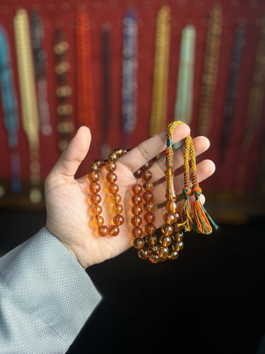 مسباح زعفران عسلي شفاف فواح