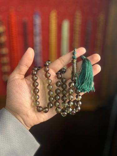 مسباح زعفران اخضر شفاف