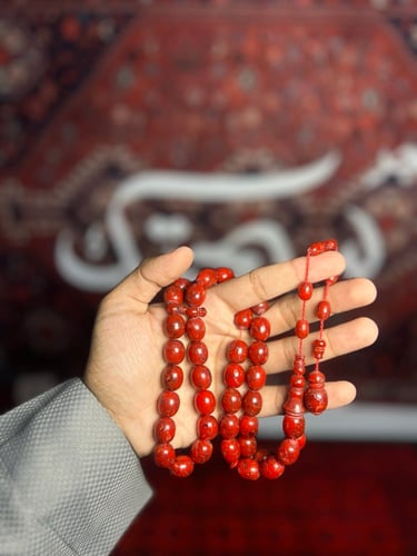 مسباح ورد طائفي بيضاوي