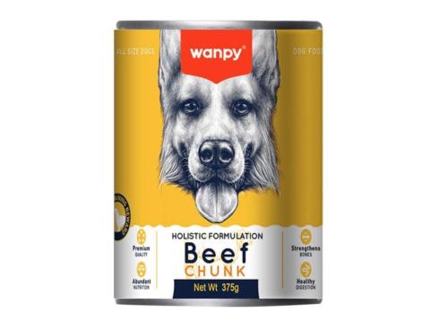 وانبي طعام رطب للكلاب بلحم البقر (Beef Chunk) – 37...