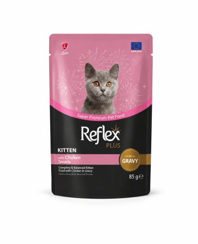 Reflex Plus Kitten with Chicken in Gravy – طعام رط...
