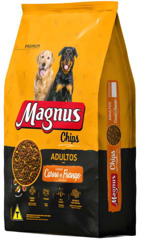 طعام جاف شيبس للكلاب البالغه magnus 20kg