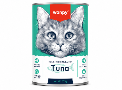 طعام وانبي الرطب للقطط بالتونة 375 جم | Wanpy Tuna...