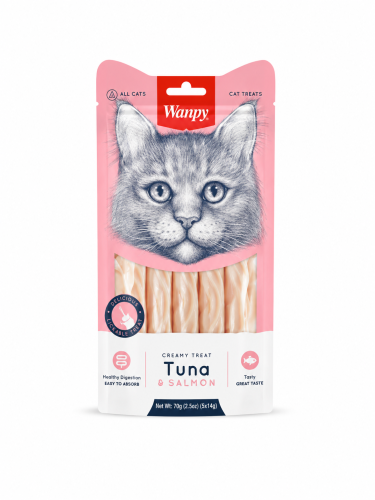 وانبي سناك كريمي للقطط بالتونة والجمبري (Tuna & Sh...