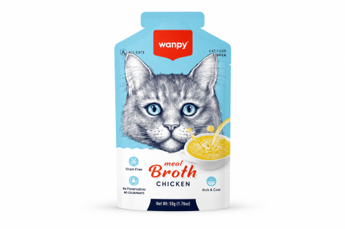 وانبي مرق للقطط بنكهة الدجاج – Wanpy Meat Broth Ch...