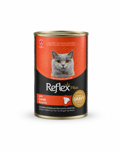 Reflex Plus Lamb Chunks in Gravy -للقطط البالغة طع...