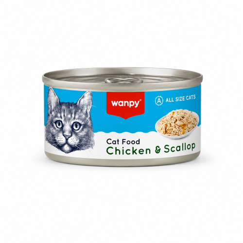 وانبي طعام رطب للقطط بالدجاج والإسكالوب (Chicken &...