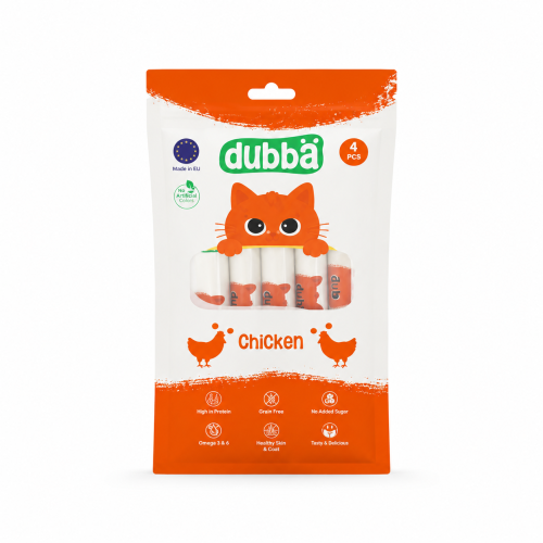 دوبا مكافآت للقطط بنكهة الدجاج | Dubbä Chicken Cat...