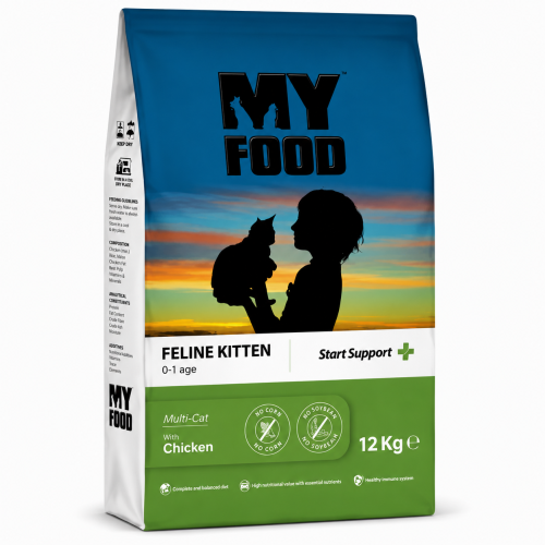 طعام قطط MY FOOD Feline Kitten بالدجاج – للقطط الص...