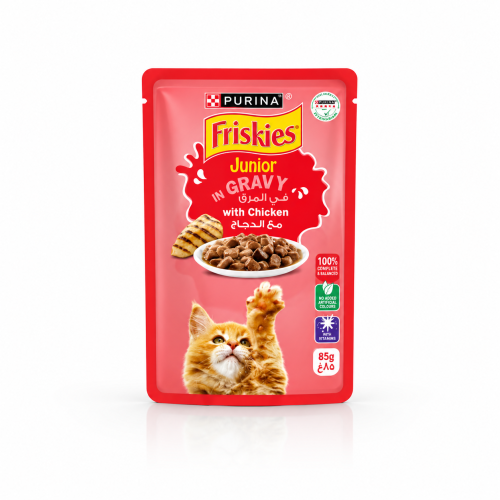 فريسكيس جونيور بالدجاج في المرق 85 جم | Purina Fri...