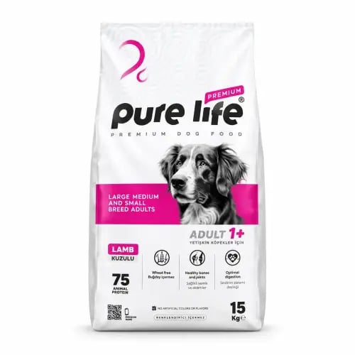 بيور لايف طعام كلاب بالغين بلحم الضأن 15 كجم Pure...
