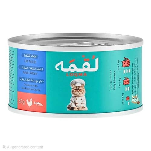 لقمة دجاج مع سمك الماكريل بالمرق 85 جم | LOQMA Chi...