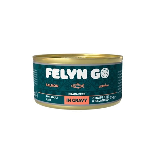فيلين جو سلمون في المرق للقطط البالغة | Felyn Go S...