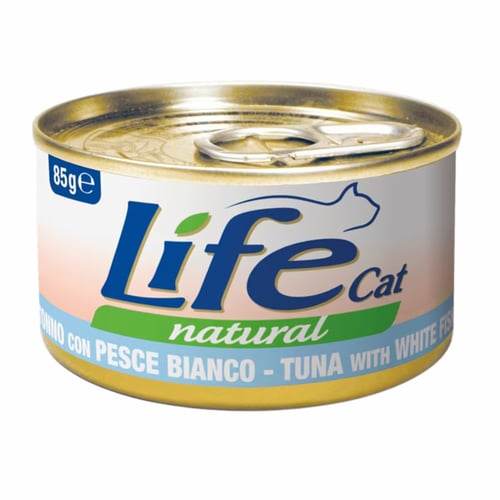 لايف كات ناتشورال - تونة مع سمك أبيض 85 جرام Life...