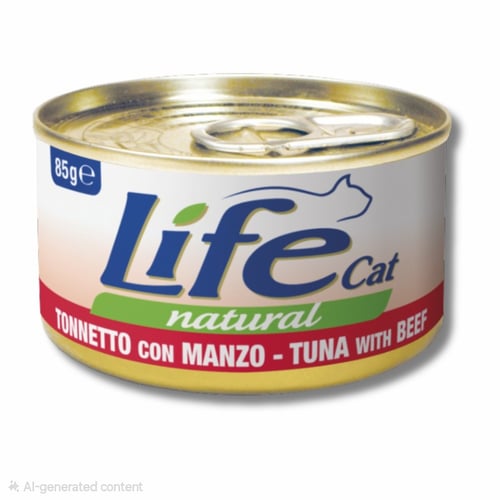 لايف كات ناتشورال - تونة مع لحم بقر 85 جرام Life C...