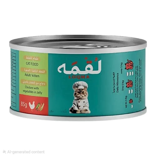 لقمة دجاج مع الخضار بالجيلي 85 جم | LOQMA Chicken...