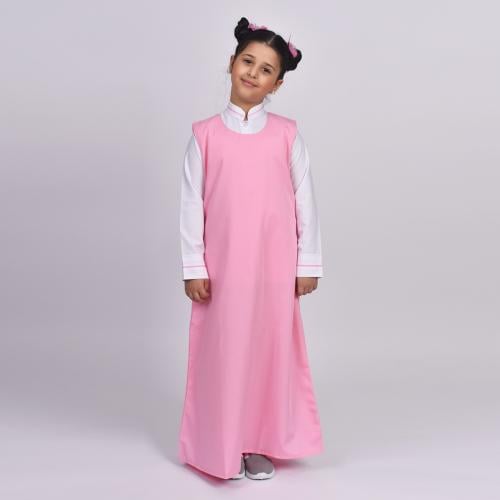 مريول ابتدائي وردي موديل 13017