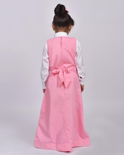 مريول ابتدائي وردي موديل 13009