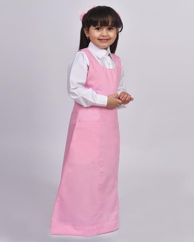 مريول ابتدائي وردي موديل 13007