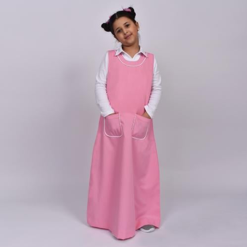 مريول ابتدائي وردي موديل 13019