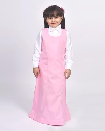 مريول ابتدائي وردي موديل 13007