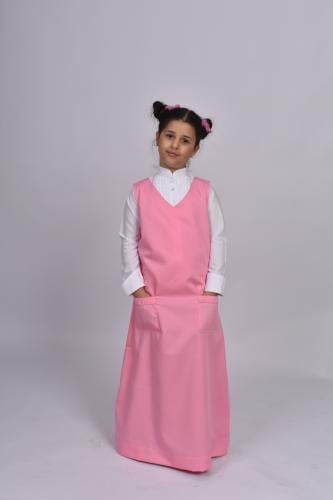 مريول ابتدائي وردي موديل 13013