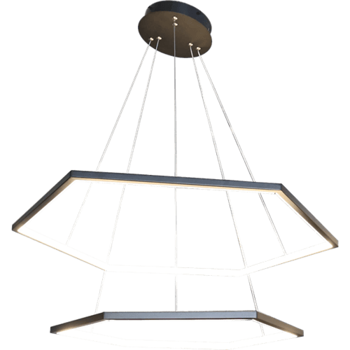 نجف مودرن اسود لون الانارة اصفر 75 واط مقاس 60 مع...