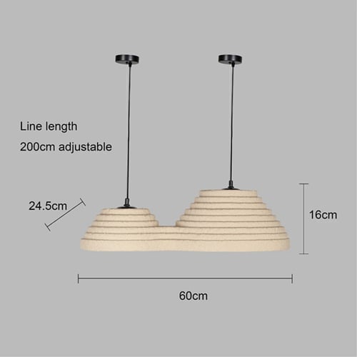 نجف علاقي مودرن لولي E27*2L