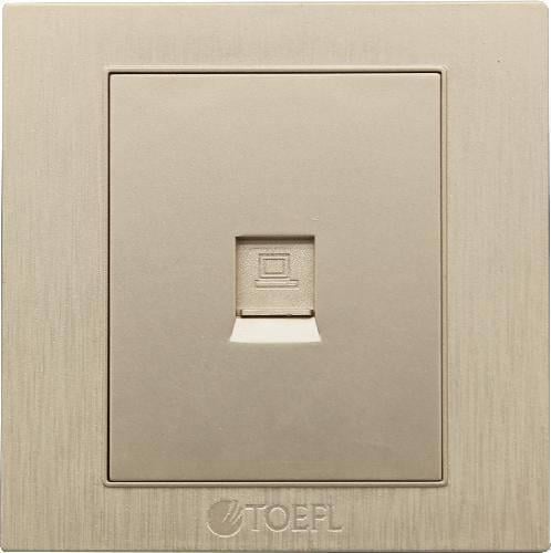 فيش منفذ كمبيوتر مفرد لون ذهبي ملكي