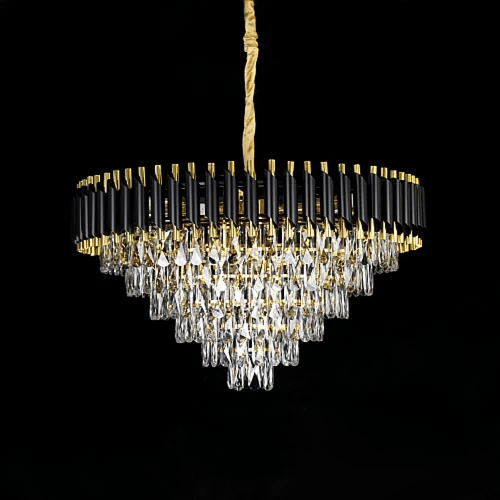 نجف مودرن اسود مع ذهبي قطر 80 سم E14