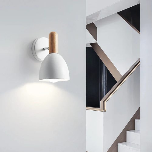 Wall lamp "Nordic Bull" | Cannon ball design | Whi...
