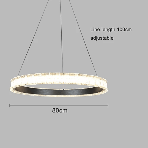 نجف مودرن فضي لون الانارة اصفر 60 واط قطر 80 سم