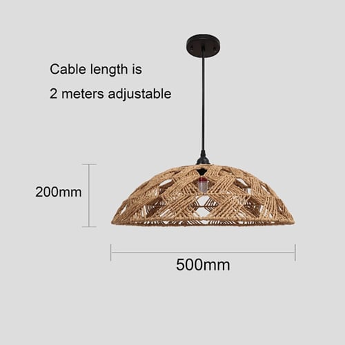 علاقي خشبي بني E27*1 مقاس 50 سم