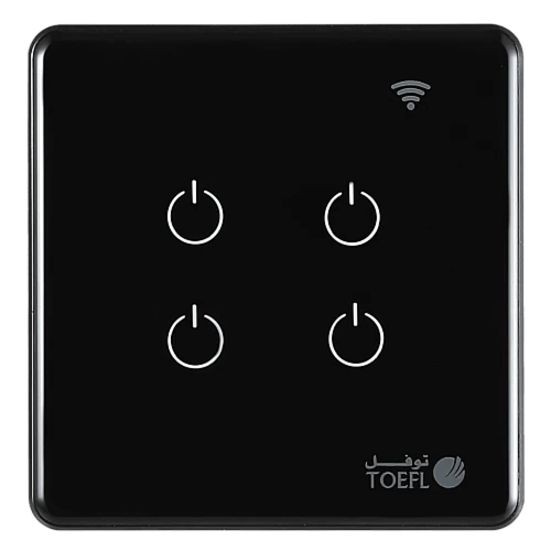 مفتاح ذكي رباعي تحكم عن بعد Wifi يعمل باللمس تحكم...