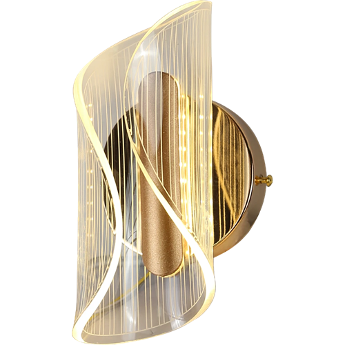 Modern gold applique with lighting color, 3 lights...