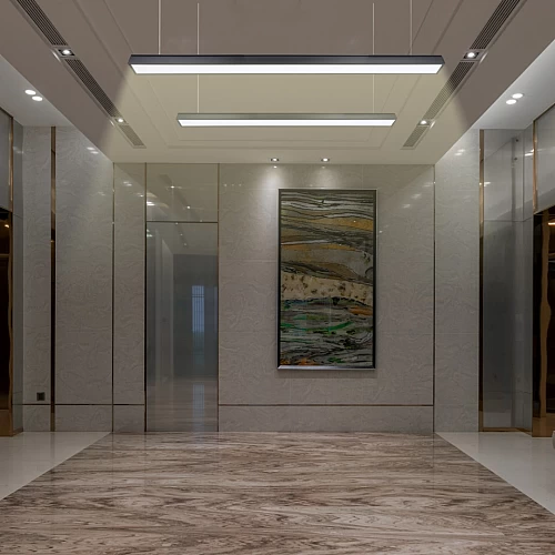 كشاف بنل مكتبي معلق اسود 30 واط