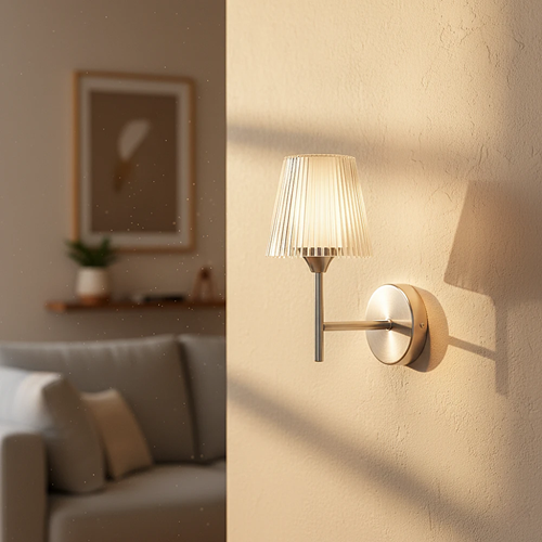 Wall lamp single silver lighting 1*E14