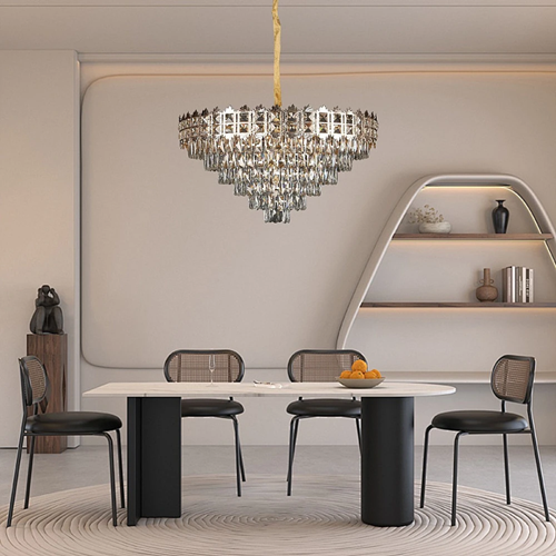 ثريا مودرن غطاء لون ذهبي E14*16L قطر 80 سم