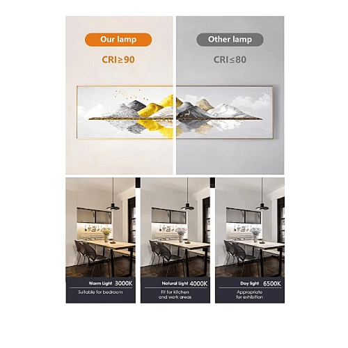 سبوت لايت جرم ابيض مع داخلي اسود لون الانارة أصفر...